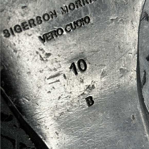 SIGERSON MORRISON gray croc print point toe ankle boots size 10 - Picture 9 of 11